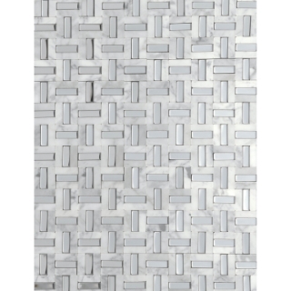 Picture of Emser Tile - Link White Silver Pattern
