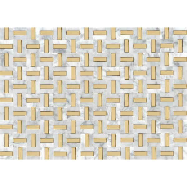 Picture of Emser Tile - Link White Gold Pattern