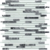 Picture of Emser Tile - Lucente Glass and Stone Linear Mosaic Blend Grazia