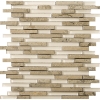 Picture of Emser Tile - Lucente Glass and Stone Linear Mosaic Blend Lido