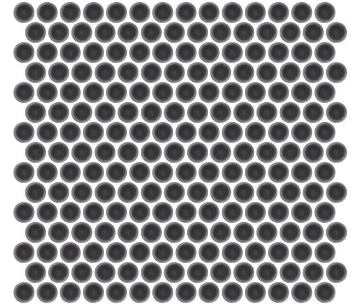 Picture of Emser Tile - Savvy Penny Mosaic Pewter