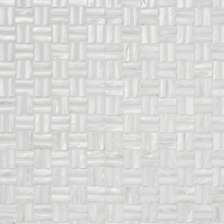 Picture of SOHO Studio Corp - Pearl Mosaic 3D Squares Weave White