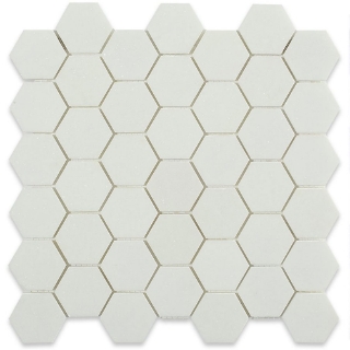 Picture of SOHO Studio Corp - White Thassos Mosaic Hexagon