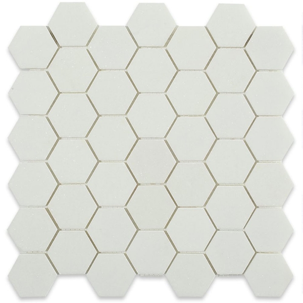 Picture of SOHO Studio Corp - White Thassos Mosaic Hexagon