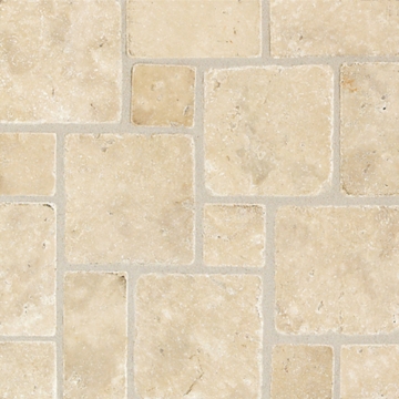 Picture of Daltile - Travertine Mosaic Unique Shapes Torreon Mesh Mounted Pattern