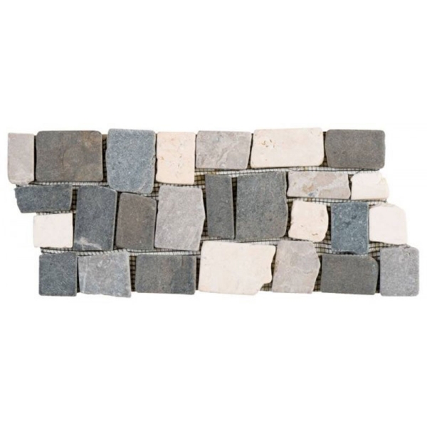 Picture of Bati Orient - Opus Mosaic Cubic Border White/Grey/Dark Grey