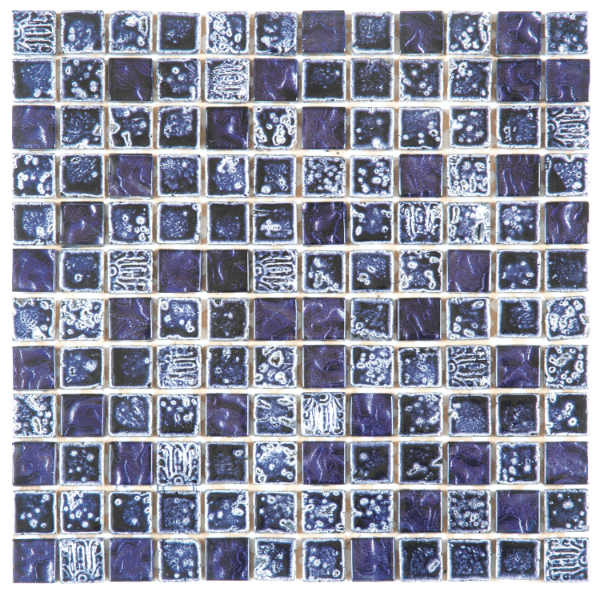 Picture of Bati Orient - Mix Mosaic 7/8 x 7/8 Purple Mix Marble Glass