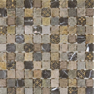 Picture of Bati Orient - Mix Mosaic Marble Grey Stone/Brown Glass