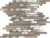 Picture of Bati Orient - Mix Mosaic Baguette Beige Marble Glass Brushed Metal
