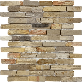Picture of Bati Orient - Fossil Wood Mosaic Baguette Mix