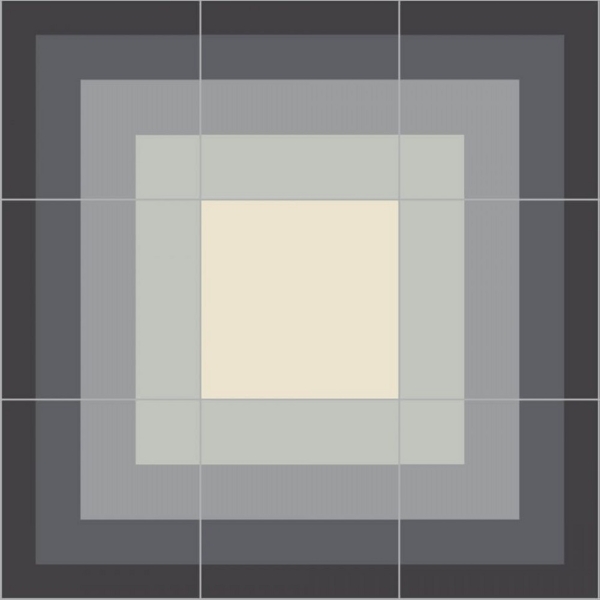 Picture of Bisazza Mosaico - Cementiles Decorations Square Maze Charcoal