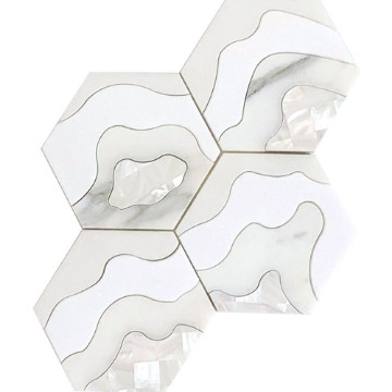 Picture of MiR Mosaic - Waterjet Storm White