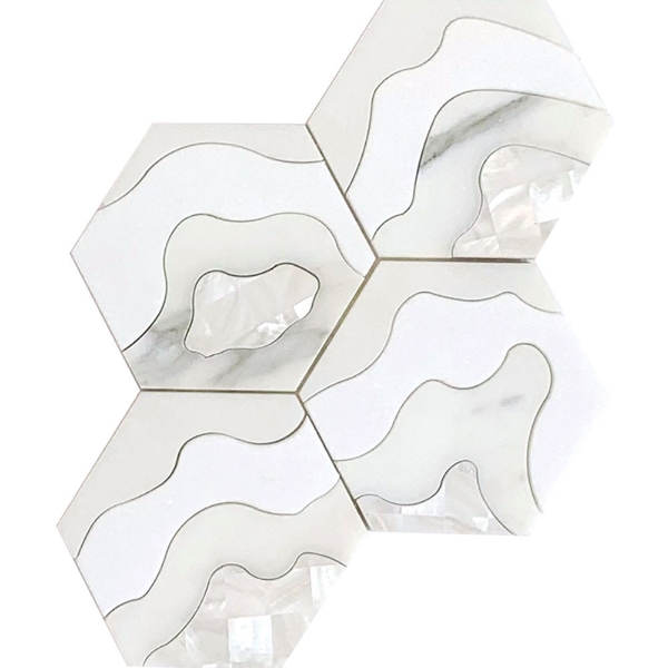 Picture of MiR Mosaic - Waterjet Storm White