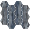 Picture of Happy Floors - Exotic Stone Hexagon Mosaic Lagoon Polished