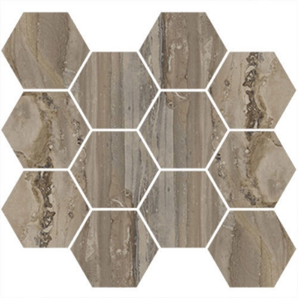Picture of Happy Floors - Exotic Stone Hexagon Mosaic Tundra