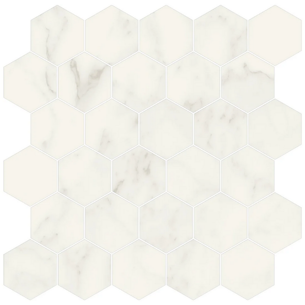 Picture of Milestone - Jem Mosaic Hexagon Adagio White Matte