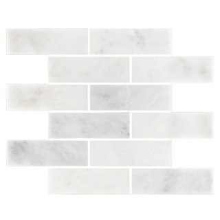 Picture of Elon Tile & Stone - Brick Mosaics Pearl White 2x6 Honed