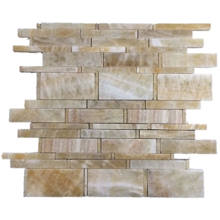 Picture of Elon Tile & Stone - Multi Width Mosaics Honey Onyx