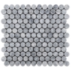 Picture of Elon Tile & Stone - 1 Rounds Mosaics Pacific Gray Polished