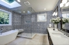 Picture of Elon Tile & Stone - 1 Rounds Mosaics Pacific Gray Polished