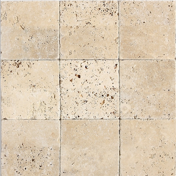 Picture of Daltile - Travertine 4 X 4 Tumbled Ivory Classico