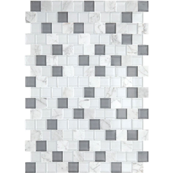 Picture of Daltile - Perfit Mosaix White Carrara Glass Brick Polished