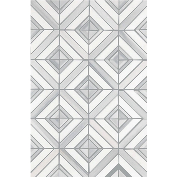 Picture of Daltile - Perfit Mosaix Grey Palissandro Thassos Maze Polished