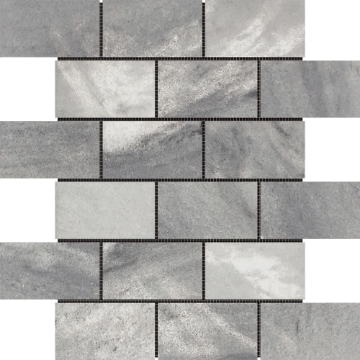 Picture of Bati Orient - Mix Mosaic Brick 2x4 Ice Grey Marble
