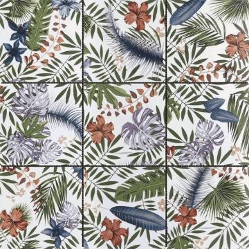 Picture of Bati Orient - Floral Palm Multicolor Porcelain