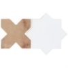 Picture of SOHO Studio Corp - Malta Star & Cross Polished White Star & Matte Cotto Cross