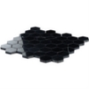 Picture of SOHO Studio Corp - Nero Marquina Mosaic 2 x 2 Hexagon Mosaic