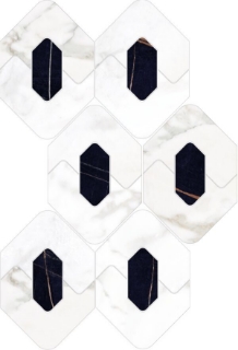 Picture of Happy Floors - Kobe Legend Mosaic Borghini Polished