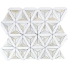 Picture of Elon Tile & Stone - Siena Mosaics White Thassos Calacatta Gold