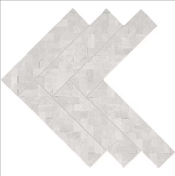 Picture of Daltile - Eclessia Double Herringbone Mosaic Cristallo