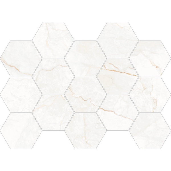 Picture of Happy Floors - Statik Hexagon Mosaic Rust Polished