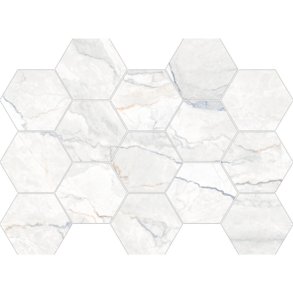 Picture of Happy Floors - Statik Hexagon Mosaic Blend Polished