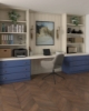 Picture of Blue Forest - Single Length Chevron Planks Tawny Smoke