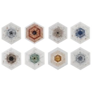 Picture of SOHO Studio Corp - Imogen Hexagon Multi Color Mix