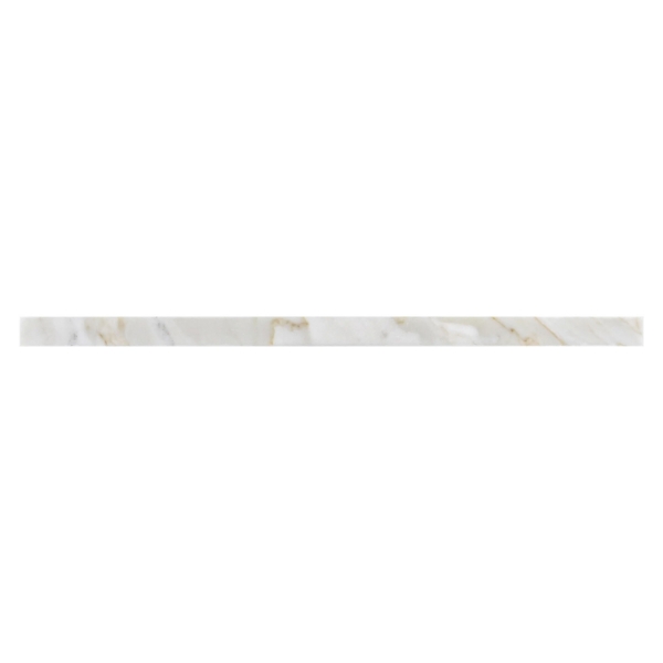 Picture of Elon Tile & Stone - Pencil Moldings Calacatta Gold Flat Liner Polished