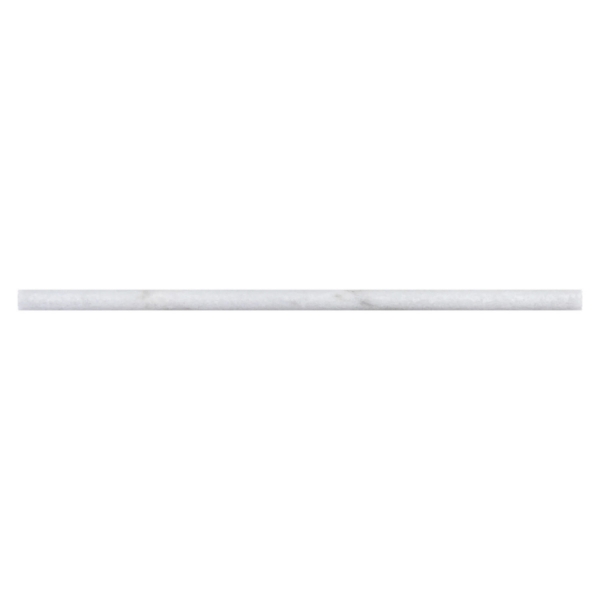 Picture of Elon Tile & Stone - Pencil Moldings Glacial White Petite Pencil Honed