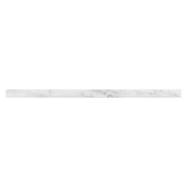 Picture of Elon Tile & Stone - Pencil Moldings Pearl White Flat Liner Polished