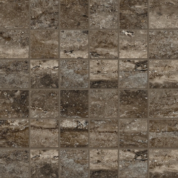 Picture of Milestone - Travertine Mosaic Titanium Polished