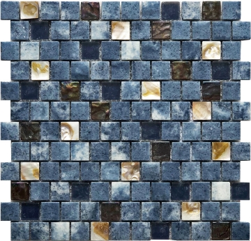 Picture of Bati Orient - Mother of Pearl Glass Marble Blue Mix