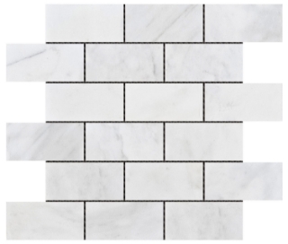 Picture of Bati Orient - Mix Mosaic Brick 2x4 White Grey Marble