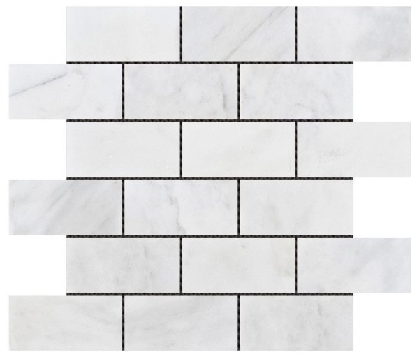 Picture of Bati Orient - Mix Mosaic Brick 2x4 White Grey Marble