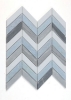 Picture of Elysium - Chevron Mosaic Deep Ocean