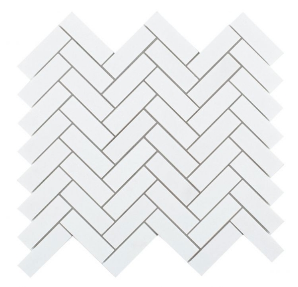 Picture of Elysium - Chevron Mosaic Long Thassos