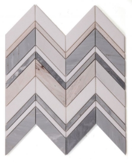 Picture of Elysium - Chevron Mosaic Ravenna Blue