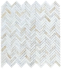 Picture of Elysium - Herringbone Mosaic Calacatta Gold Honed