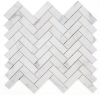 Picture of Elysium - Herringbone Mosaic Calacatta White Honed